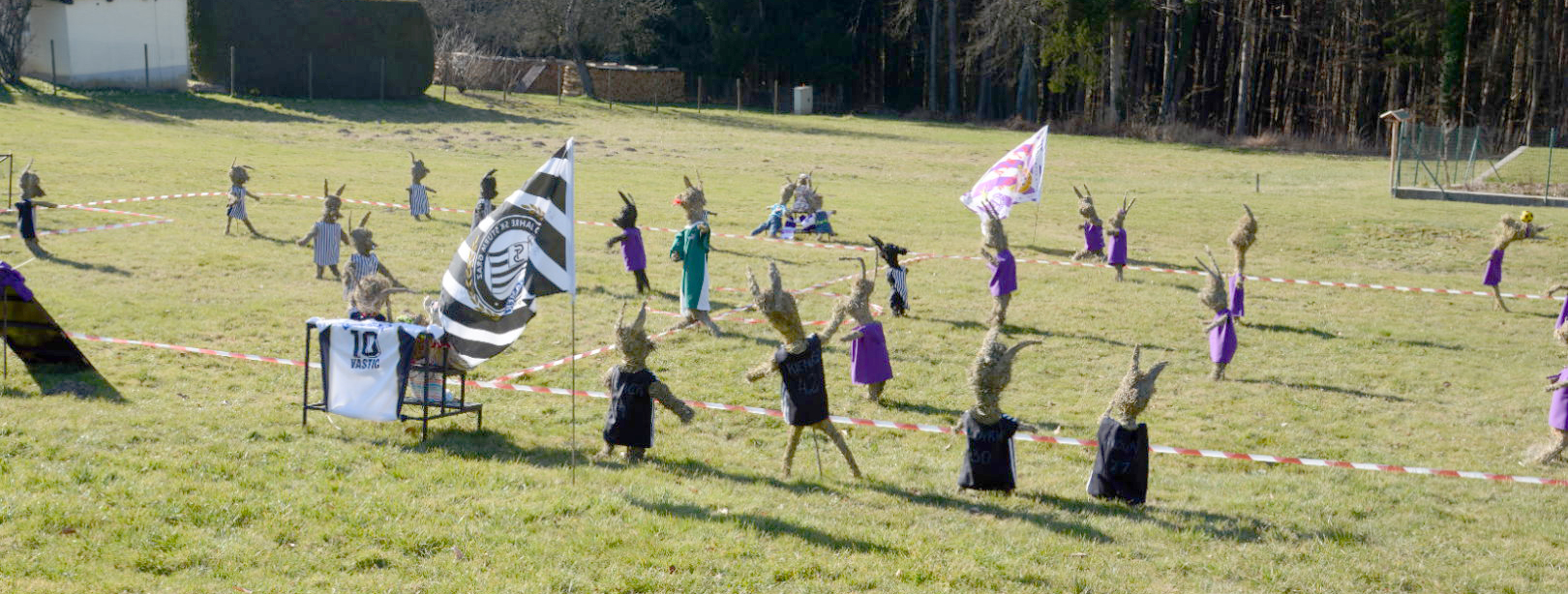 In Prebensdorf spielen die Osterhasen Fußball