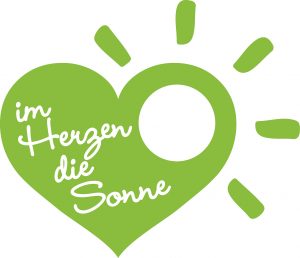 gleisdorf im herzen die sonne logo sozial miteinander grün herz 