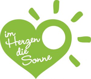 gleisdorf im herzen die sonne logo sozial miteinander grün herz
