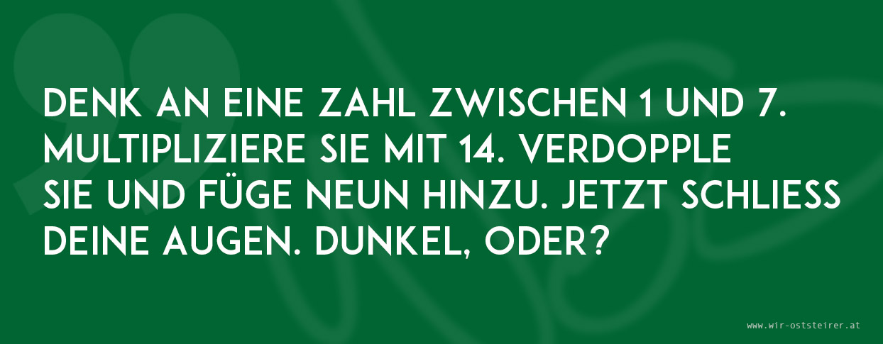 Wir rechnen mit allem!